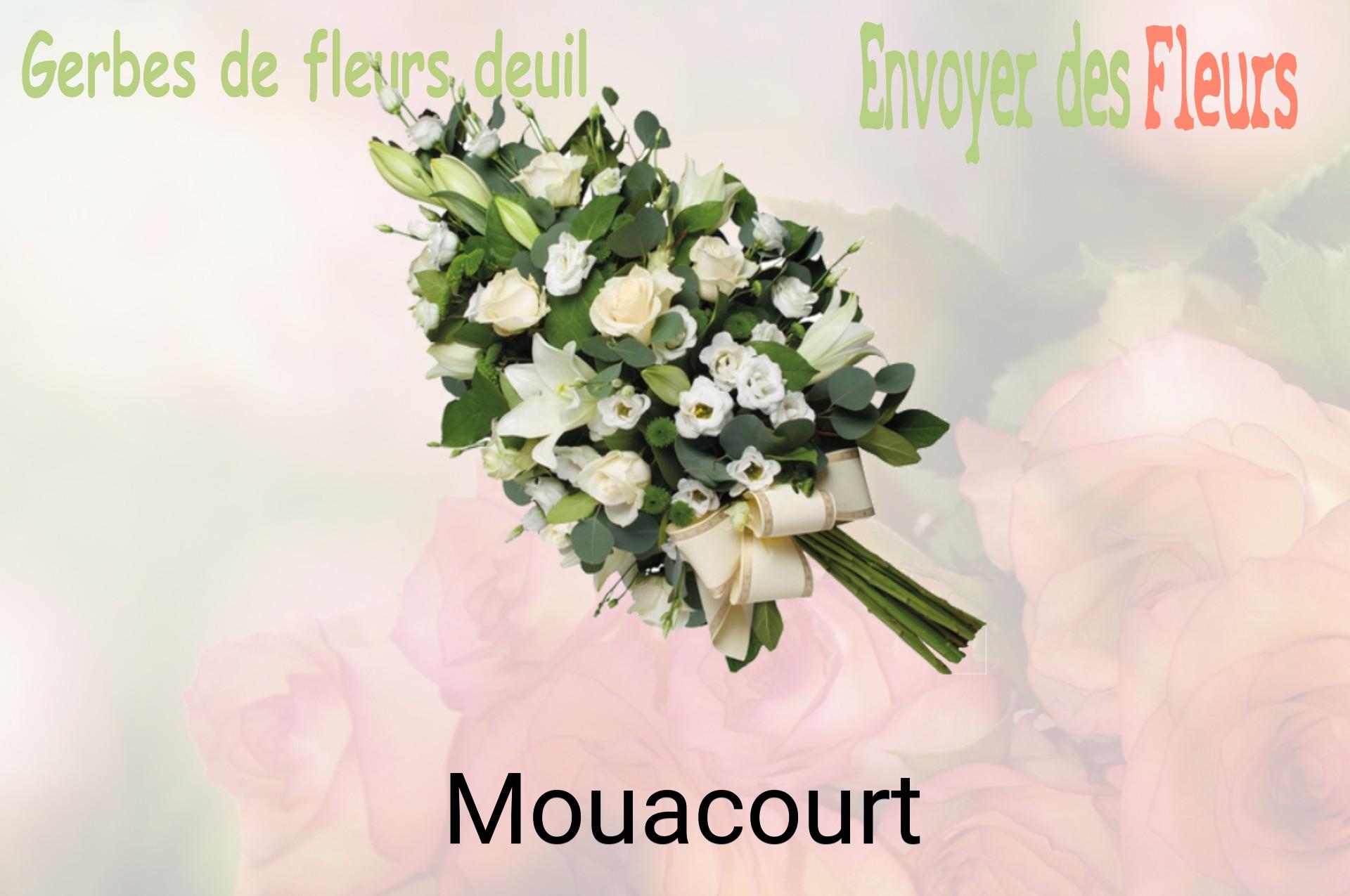 Gerbe de fleurs de deuil livrée à Mouacourt